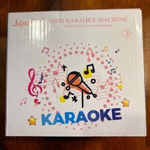 Jeefu MINI KARAOKE MACHINE
WITH WIRELESS MICROPHONE